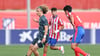 RB-Spieler Viggo Gebel im Youth-League-Spiel gegen Atlético Madrid.