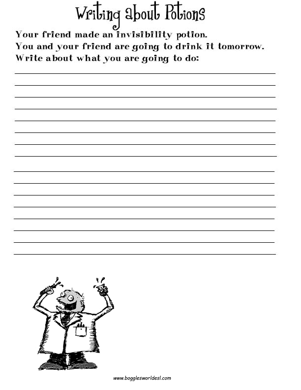 creative writing worksheets