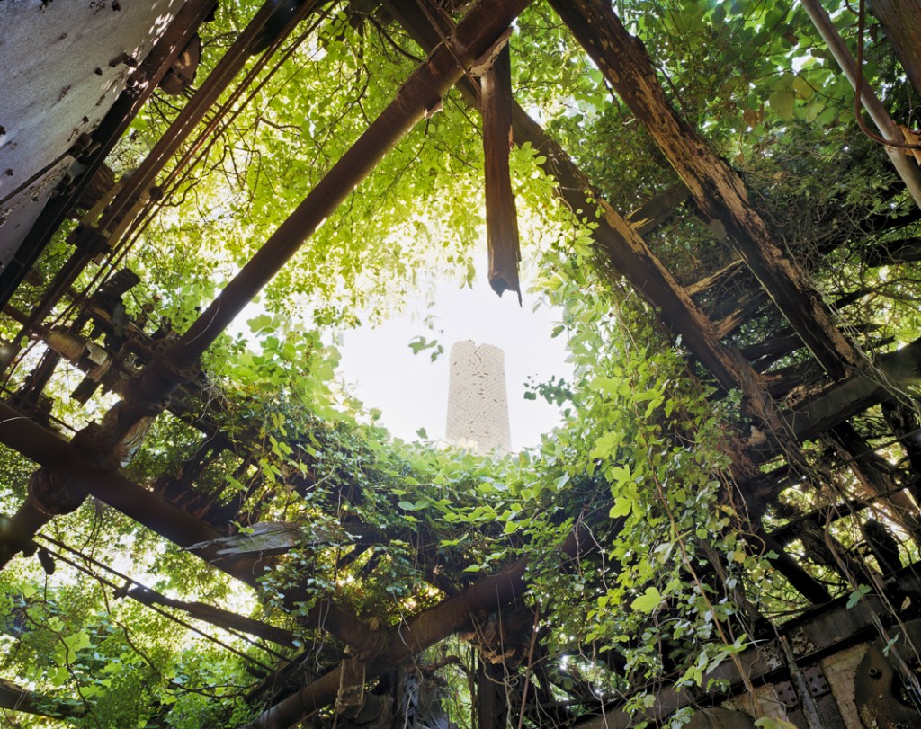 GREEN SKY...the inside of the boilerplant Photo © Chris Payne