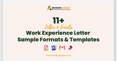 Work Experience Letter Sample Formats & Templates