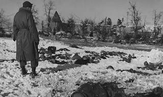 Malmedy massacre - approximately 70 members of Battery B killed after captured . Fair J. Bryant was traveling with Battery A of 