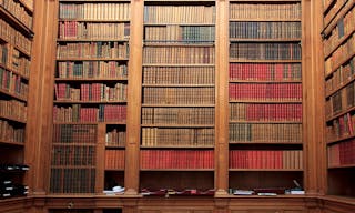 Old Library in National Assembly in Paris, France