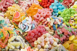 Candies at la Boqueria Market in Barcelona