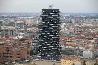 Italy Milan Landscape Bosco Verticale