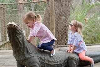 Girls Climbing a Dragon Children