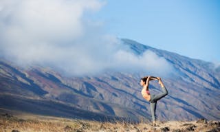 Yoga woman outdoors