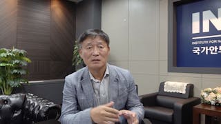 曾派駐在新加坡的前北韓外交官金光進，在金正日時代脫北，他認為金正恩政權相當不穩定，不可能放棄發展核武。中央社記者廖禹揚首爾攝  112年6月27日