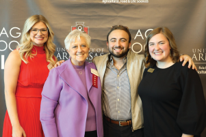 Student with Donors at Scholarship Luncheon