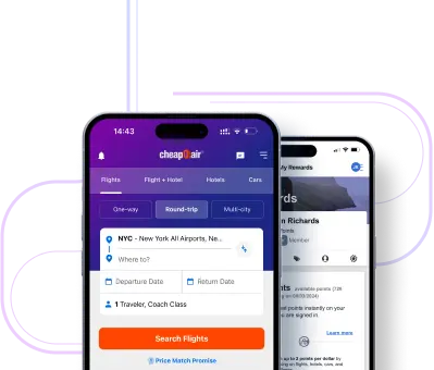Earn 2X points on CheapOair app