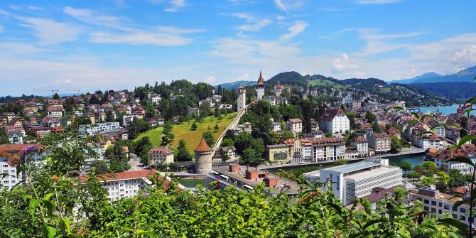 Luzern Stadt Befestigung Mauer Musegg