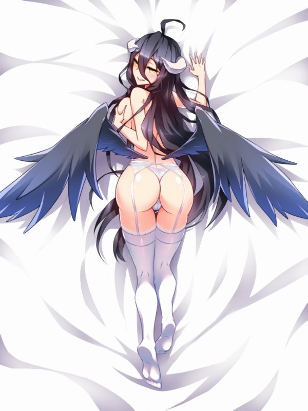 albedó Overlord,anime,szamár,dakimakura,lány,kürt