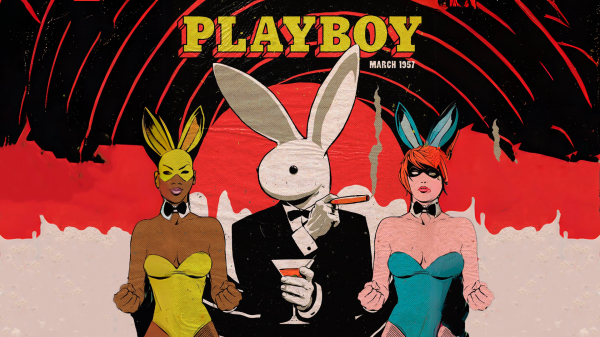 007,azul,Playboy,póster,Conejo,sexy