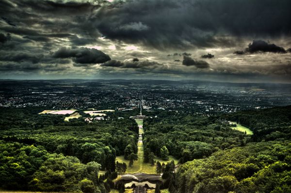 tormenta,ciudad,Árboles