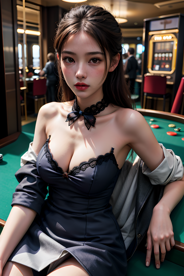 Seins,Casino,Cosplay,fille,sexy,femme