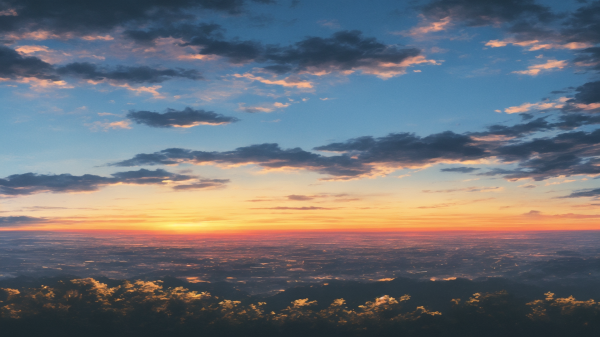 karya seni,awan,seni digital,senja,pemandangan,langit