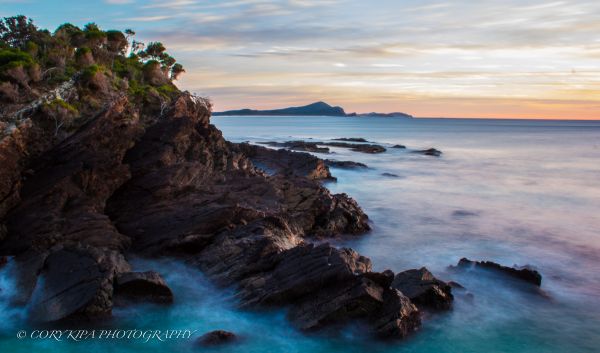 beach,landscapes,mist,mountains,pastels,rocks