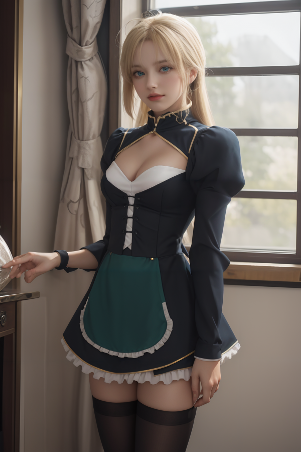 AIGC,Anime girls,Artoria Pendragon,güzel,Göğüsler,Bölünme