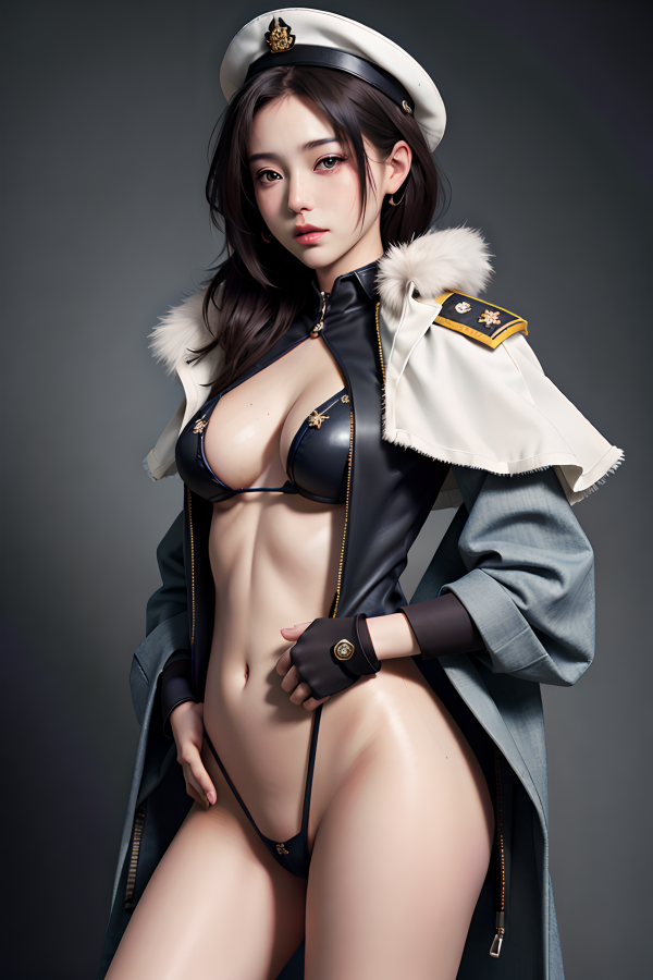 boobs,pige,sexet,cosplay,militær,uniform