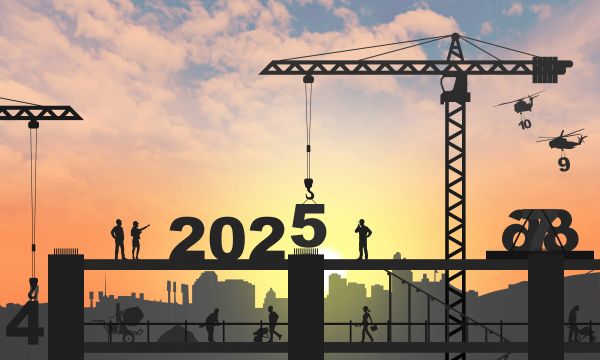 Nyår,2025 year,konstruktion,gott nytt år