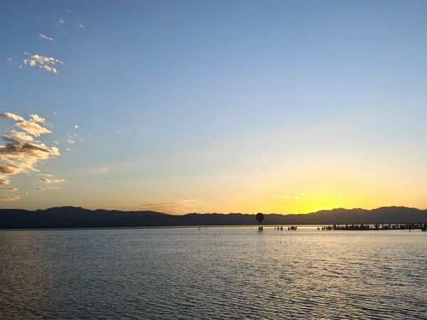 Lago salgado, viagem, Visão