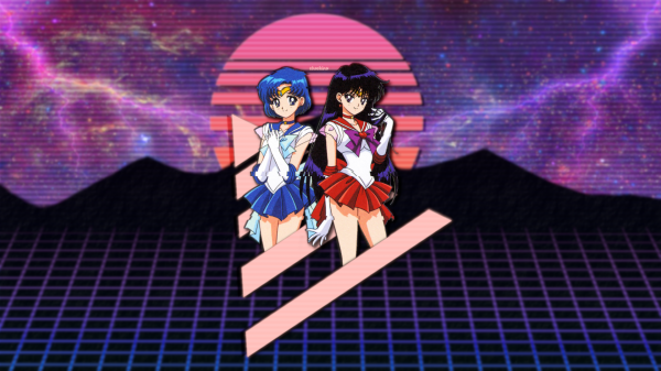 elohopea,Saturnus,anime,tytöt,Sailor Moon,vaporwave