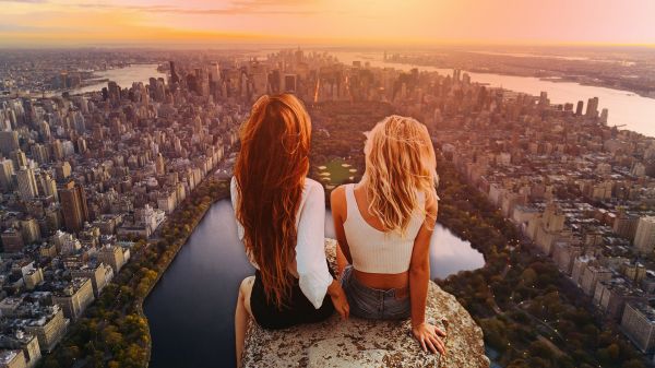 america,background,Central Park,city,desktop,girls