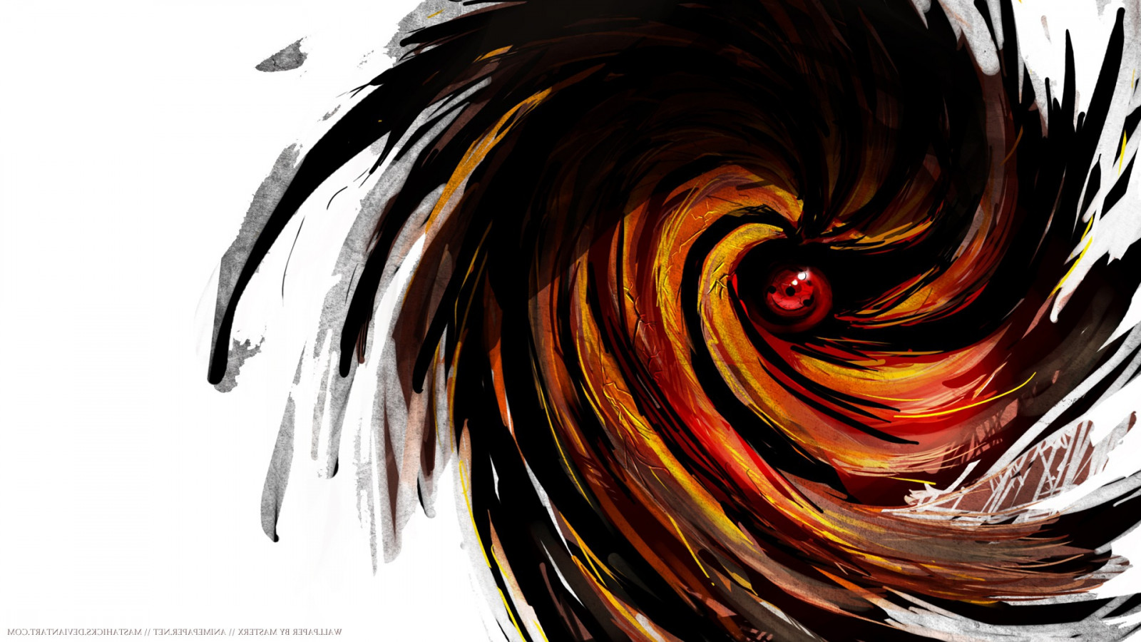 ilustração, Anime, abstrato, Naruto Shippuuden, Sharingan, Uchiha Obito, Tobi, Eternal Mangekyou Sharingan, ARTE, gráficos, 1920x1080 px, Papel de parede do computador, Design automotivo, Fonte, fechar-se