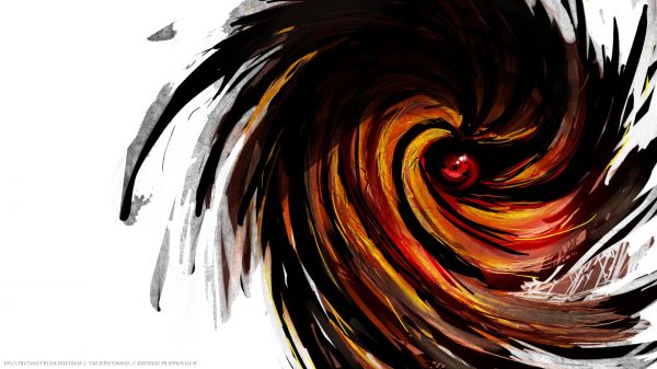 ilustração,Anime,Naruto Shippuuden,Sharingan,Uchiha Obito,abstrato