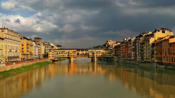 kota,Italia,matahari terbenam,laut,Cityscape,air