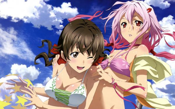 illustrazione,anime,opera d'arte,anime girls,Guilty Crown,Yuzuriha Inori