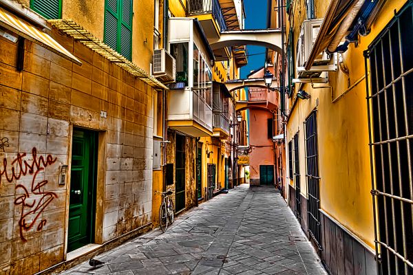 la carretera,calle,ciudad,Italia,edificio,Caminar