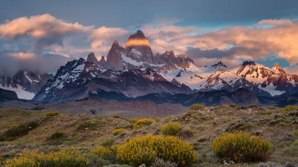 2048x1152 px,Argentina,biên giới,Chile,Sa mạc,Fitz