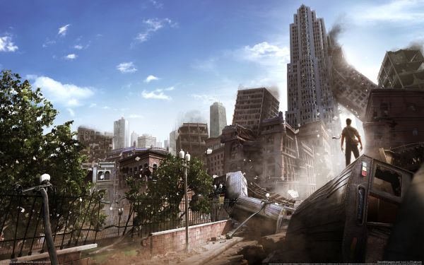 วีดีโอเกมส์,cityscape,อาคาร,สันทราย,ซากปรักหักพัง,สถานที่สำคัญ