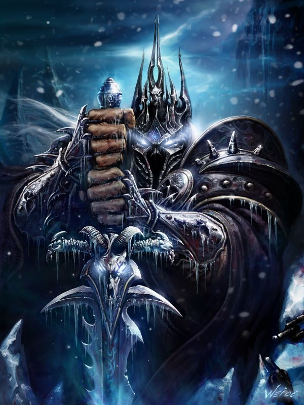 илюстрация,аниме,Артас,митология,Светът на Warcraft гнева на Lich King,комикси