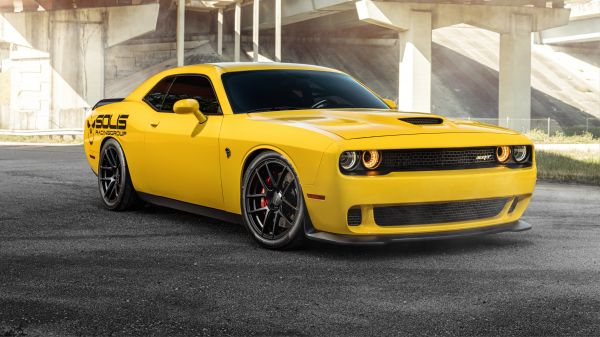 Dodge Challenger,Esquivar,Muscle cars,coche,vehículo,Coches amarillos