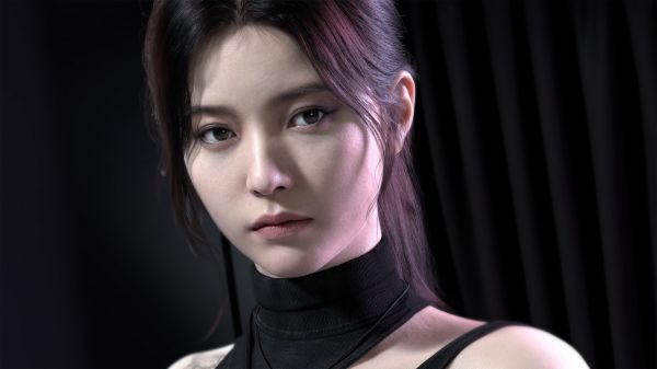 Vick Wen,CGI,女性,アジア人,ポートレート,遠望する