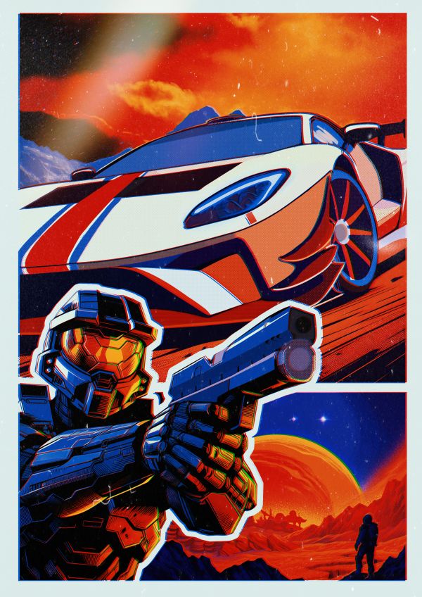 Forza Horizon,Starfield video game,Halo Infinite,Master Chief Halo,maisema,tila