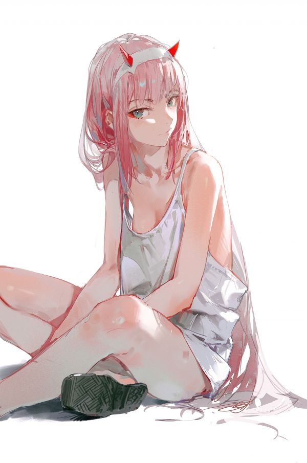 Anime,Anime Mädchen,Zero Two Darling in the FranXX,Darling in the FranXX,Dino Art