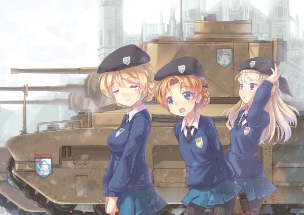 Anime,Anime Mädchen,Mädchen und Panzer