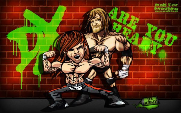 DX,1680x1050 px,cartoon,Shawn Michaels,Triple H,WWE