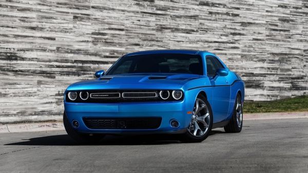 Auto, Fahrzeug, Ausweichen, Dodge Challenger, Klassisches Auto, Blaue Autos