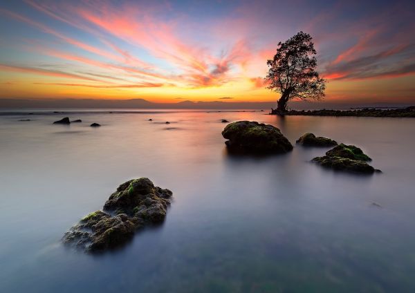 Sonnenlicht,Sonnenuntergang,Meer,Ufer,Landschaft,Bucht