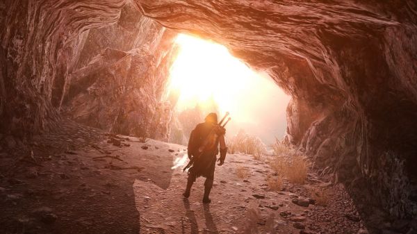 videojuegos,cueva,Formación,luz de sol,Tierra media Sombra de Mordor,oscuridad