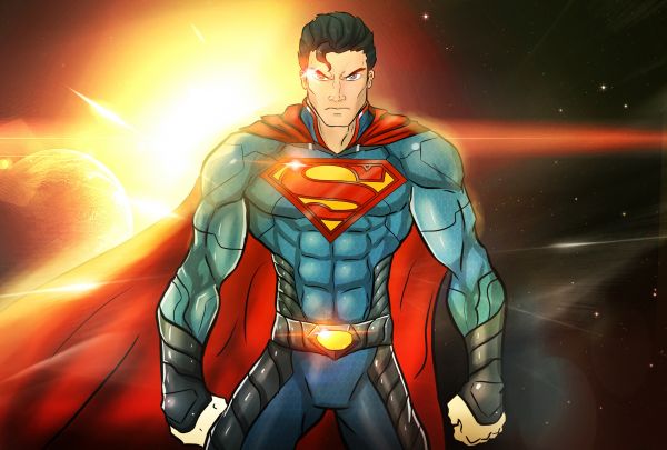 Super-héros,DC Comics,Superman,Homme d'acier,illustration,ART