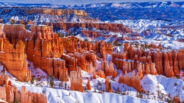 Natur,Landschaft,Schnee,Bäume,Felsen,Fernsicht