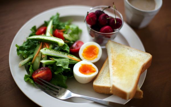 mat,ägg,frukost,måltid,sallad,lunch