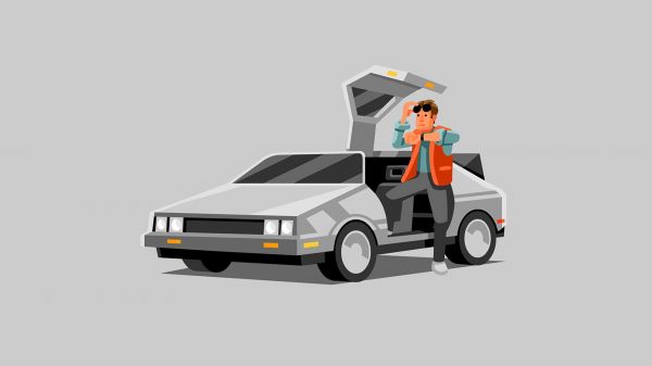 Назад в будущее,DeLorean,1920x1080 px