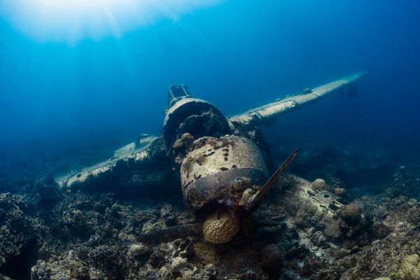 seconda guerra mondiale,Marina degli Stati Uniti,aereo,subacqueo,relitto