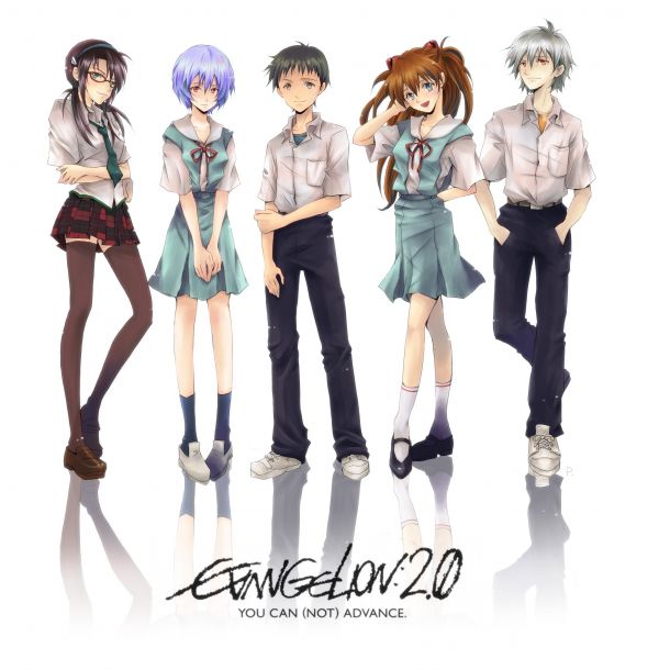 Neon Genesis Evangelion,Asuka Langley Soryu,Ayanami Rei,Ikari Shinji,Kaworu Nagisa,Makinami Mari