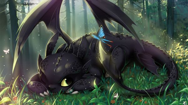 Bagaimana cara melatih nagamu,Toothless,screenshot,1920x1080 px,rimba